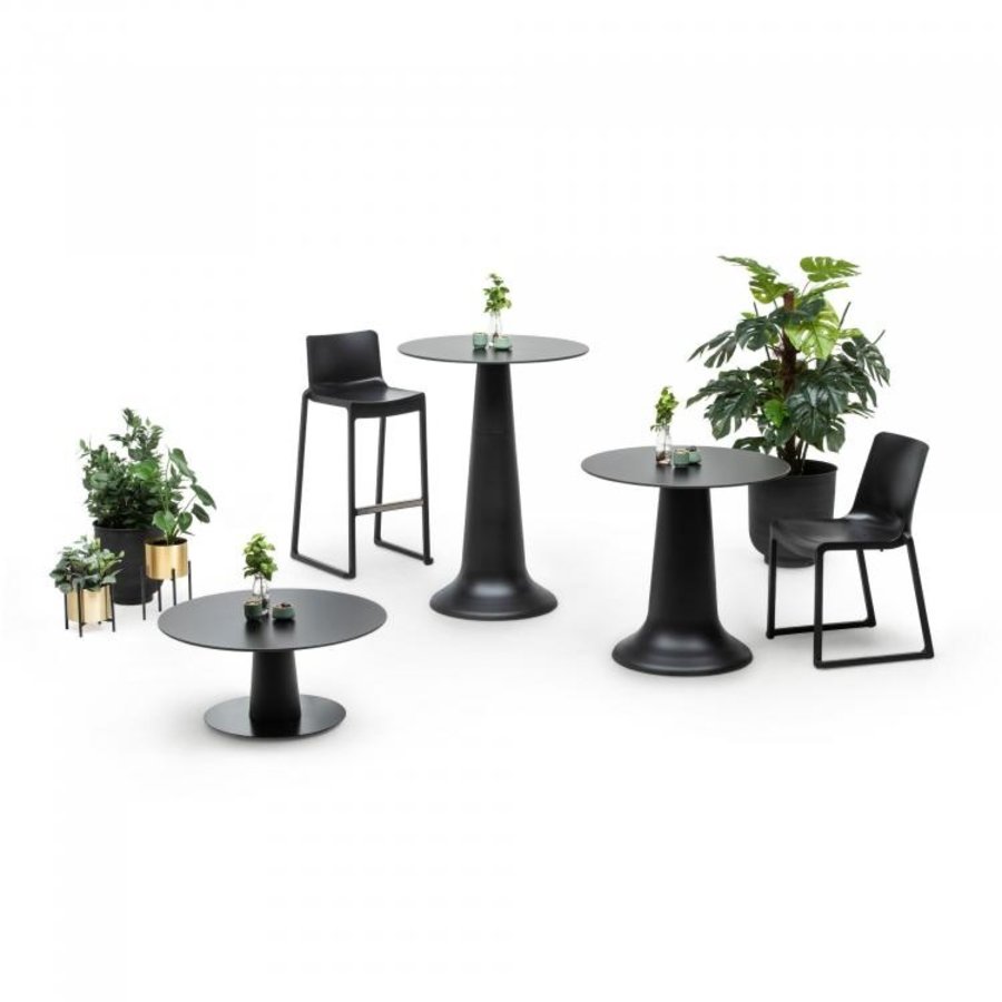 Standing table Vase Party | Polypropylene/Volkern | Black | Ø80 x 110 cm