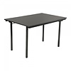 HorecaTraders Folding table U-Table | Melamine | Anthracite | 120 x 80 x 74 cm