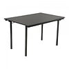Klapptisch U-Tisch | Melamin | Anthrazit | 120 x 80 x 74 cm