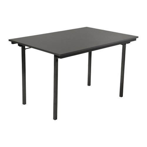  HorecaTraders Folding table U-Table | Melamine | Anthracite | 120x80x74cm 