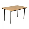 HorecaTraders Klaptafel U-Table | Melamine | Beuk | 120 x 80 x 74 cm