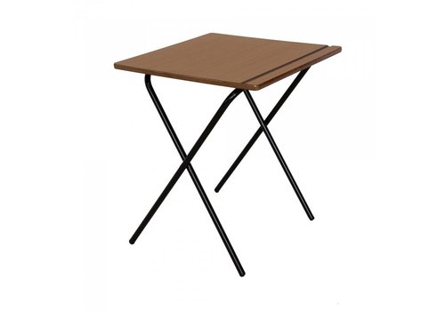  HorecaTraders Folding table Scholar | Epoxy | Beech/Black | 10 pieces | 60x60x73cm 