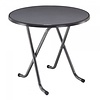 HorecaTraders Table de terrasse Favorite Basse | Sévelit | Martelé/Anthracite | Ø85 x 74 cm