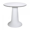 HorecaTraders Dining Table Vase Dinner | Polypropylene/Volkern | White | Ø80 x 75 cm