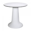 HorecaTraders Table à manger Vase Dîner | Polypropylène/Volkern | Blanc | Ø80 x 75 cm