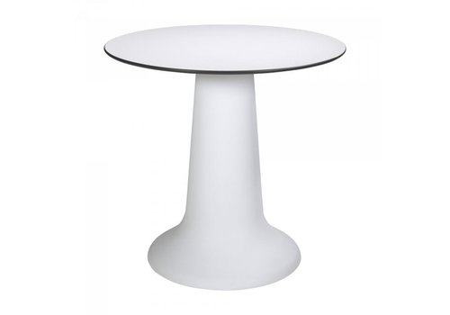  HorecaTraders Dining Table Vase Dinner | Polypropylene/Volkern | White | Ø80 x 75 cm 