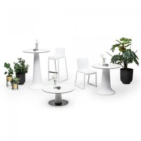 Dining Table Vase Dinner | Polypropylene/Volkern | White | Ø80 x 75 cm