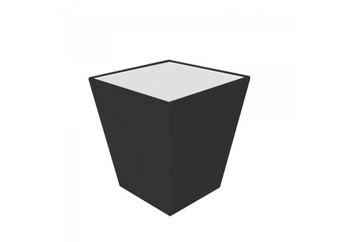  HorecaTraders Dining table Conic Dinner | Polyethylene/Acrylic | Black | 70 x 70 x 75 cm 