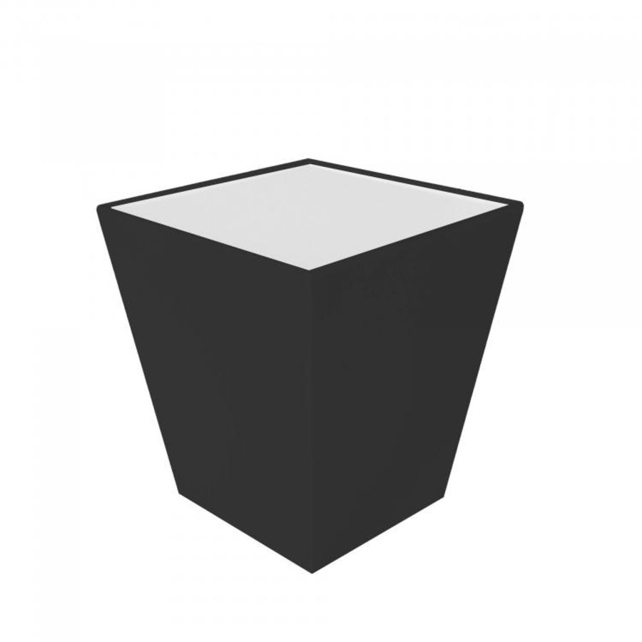 Table à manger Conic Dinner | Polyéthylène/Acrylique | Noir | 70 x 70 x 75 cm