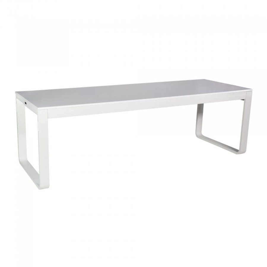 Dining table Flow Dinner | Aluminum/Melamine | White | 2 Sizes