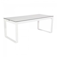 Table à manger Flow Dinner | Aluminium/Volkern | Blanc | 53 kg | 2 formats