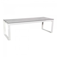 Eettafel Flow Dinner | Aluminium/Volkern | Wit | 53 kg | 2 Formaten