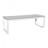 Table à manger Flow Dinner | Aluminium/Volkern | Blanc | 53 kg | 2 formats
