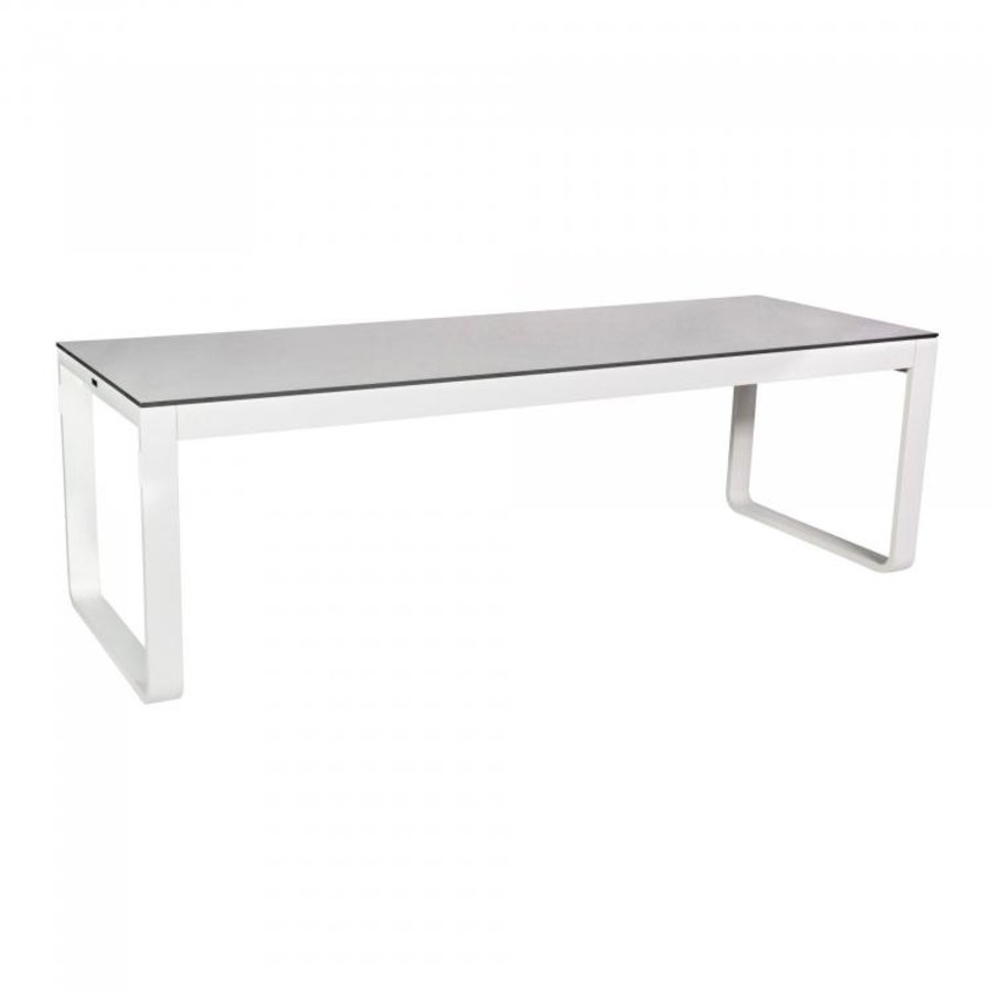 Table à manger Flow Dinner | Aluminium/Volkern | Blanc | 53 kg | 2 formats