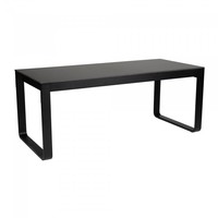 Table à manger Flow Dinner | Aluminium/Volkern | Noir | 53 kg | 2 formats