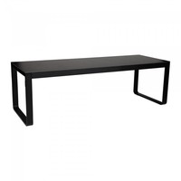 Table à manger Flow Dinner | Aluminium/Volkern | Noir | 53 kg | 2 formats