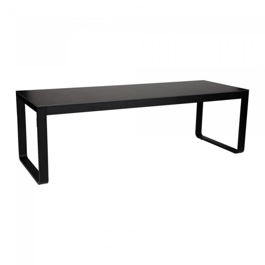 Table à manger Flow Dinner | Aluminium/Volkern | Noir | 53 kg | 2 formats