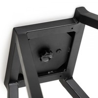 Lounge table Linea Round | Aluminum/Volkern | Black | Ø80 x 35 cm