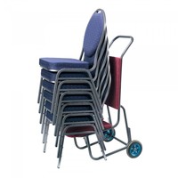 Diable | 10 chaises empilables | Chaises économiques | 110 x 46 x 120 cm