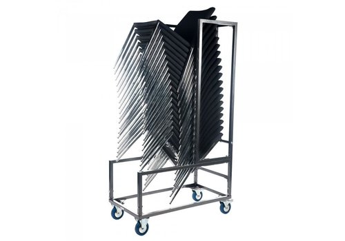  HorecaTraders Universal transport cart | 15-20 stacking chairs | Hammer blow | 105 x 56 x 183 cm 