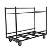 HorecaTraders Chariot de transport universel | 30 chaises empilables | Coup de marteau | 153 x 74 x 144 cm