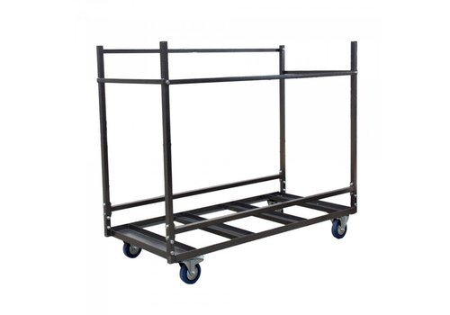  HorecaTraders Universal transport trolley | 30 stackable chairs | Hammered | 153 x 74 x 144 cm 