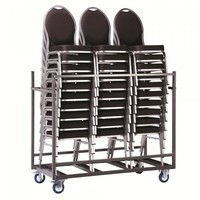 Universal transport trolley | 30 stackable chairs | Hammered | 153 x 74 x 144 cm