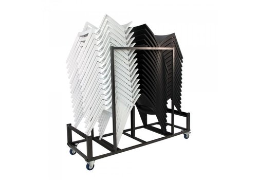  HorecaTraders Universal transport trolley | 30 stackable chairs | Hamerslag | Jade/June/Trix 