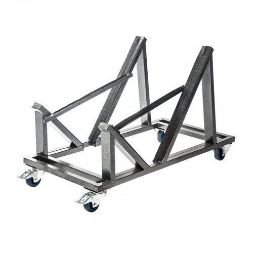  HorecaTraders Chariot de transport Tabouret de bar Kasar | 25 pièces | Coup de marteau | 108 x 54 x 70 cm 