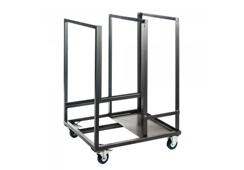  HorecaTraders Chariot de transport Kubo Smart Bar | 25 pièces | Coup de marteau | 82 x 78 x 166 cm 