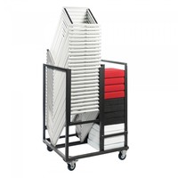 Chariot de transport Kubo Smart Bar | 25 pièces | Coup de marteau | 82 x 78 x 166 cm