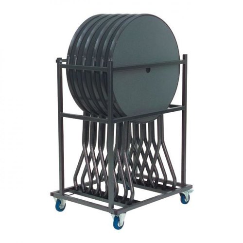  HorecaTraders Chariot de transport Favori | Convient pour 6 tables | Coup de marteau | 94 x 74 x 128 cm 