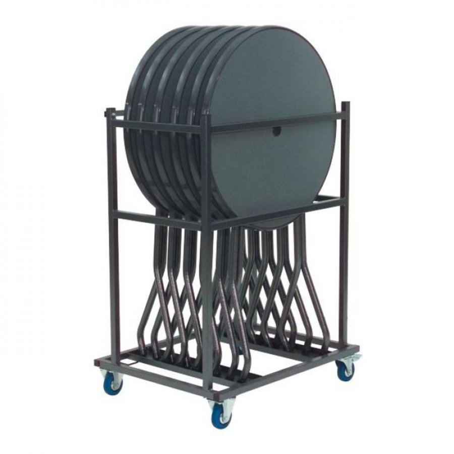 Chariot de transport Favori | Convient pour 6 tables | Coup de marteau | 94 x 74 x 128 cm