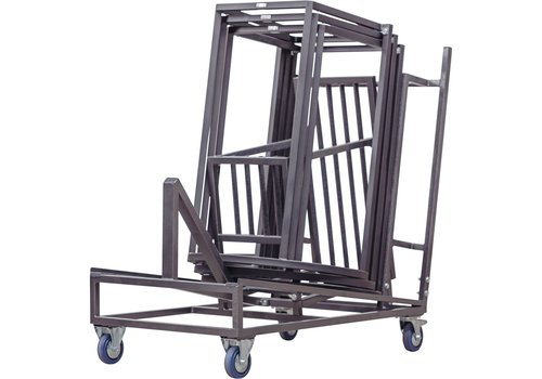  HorecaTraders Transport cart Kubo Curve | 10 pieces | Hammer blow | 127x89x116cm 