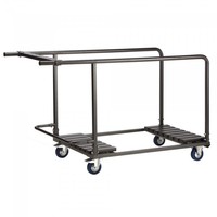 Transport trolley Folding table Round | 8 pieces | Hammer blow | 125x78x98cm