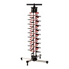 HorecaTraders Plate rack | 36 plates | Table model | 93 x 36 x 36 cm