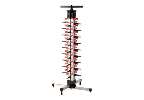  HorecaTraders Égouttoir à assiettes | 36 plaques | Modèle de table | 93 x 36 x 36 cm 