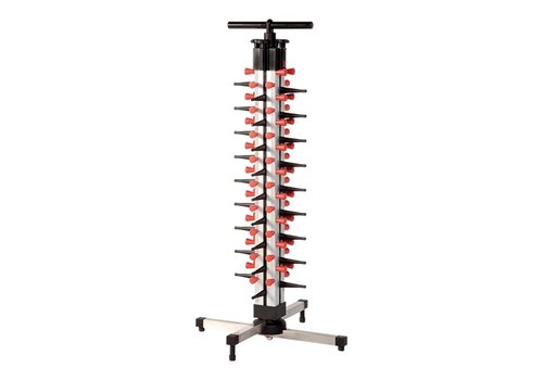  HorecaTraders Plate rack | 36 Plates | Table model | 93x36x36cm 