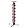 HorecaTraders Plate rack | 48 plates | Table model | 114 x 36 x 36 cm