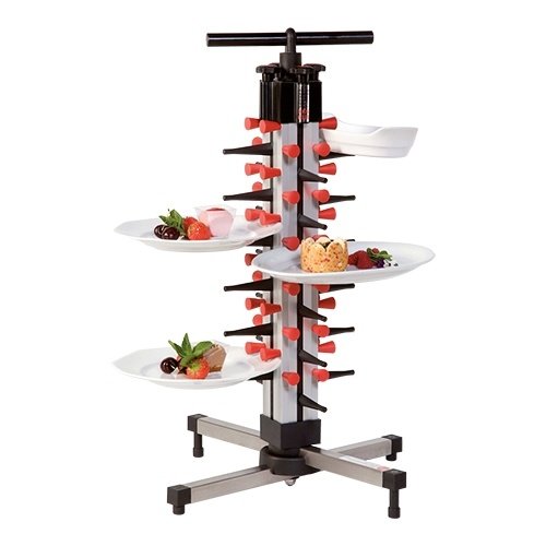  HorecaTraders Plate rack | 24 Plates | Table model | 73x36x36cm 