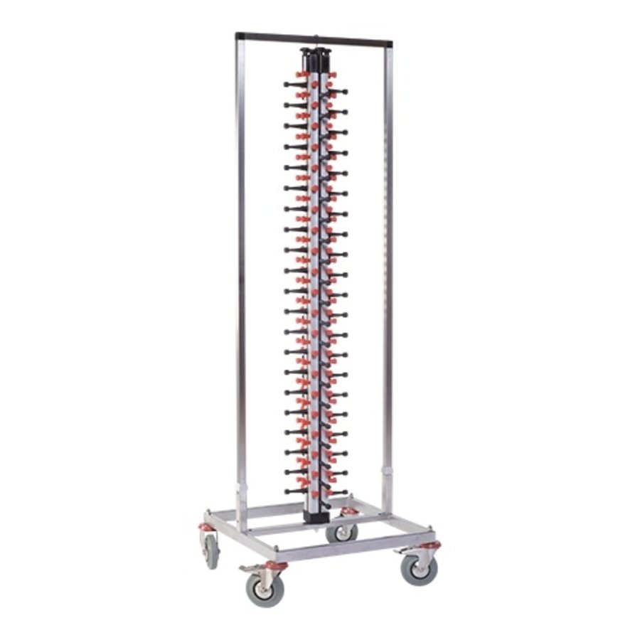 Plate rack | 84 plates | Mobile | 187 x 60 x 60 cm