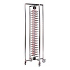 HorecaTraders Plate rack | 84 Plates | Collapsible | 189x48x48cm
