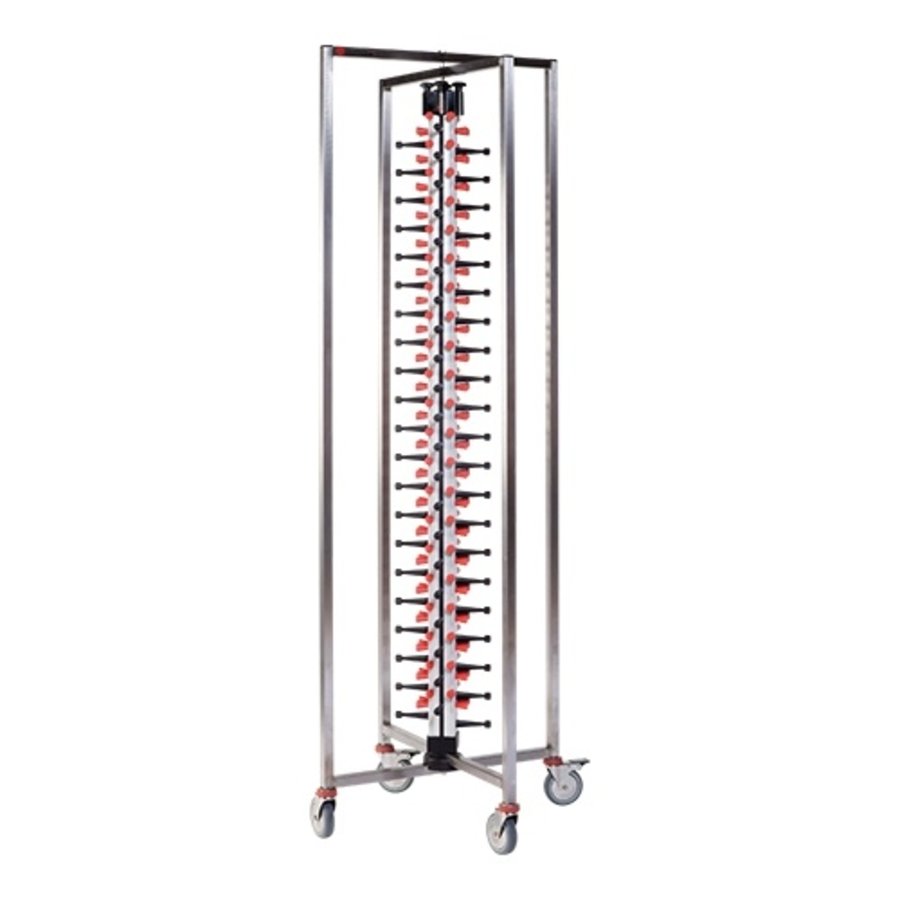 Plate rack | 84 plates | Foldable | 189 x 48 x 48 cm