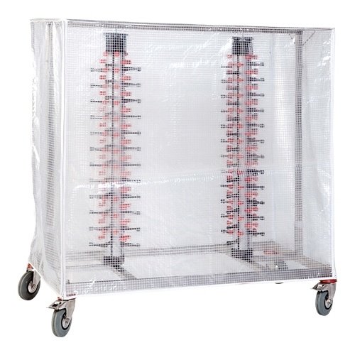  HorecaTraders Tellerständer Doppelabdeckung | 4,5 kg | 96 Platten 