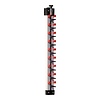 HorecaTraders Plate rack | 9 plates | Wall model | 82 x 13 x 13 cm