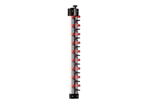  HorecaTraders Plate rack | 9 plates | Wall model | 82 x 13 x 13 cm 