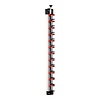 HorecaTraders Plate rack | 12 plates | Wall model | 130 x 13 x 13 cm