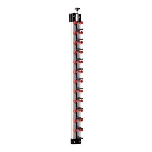  HorecaTraders Tellerständer | 12 Teller | Wandmodell | 130 x 13 x 13 cm 