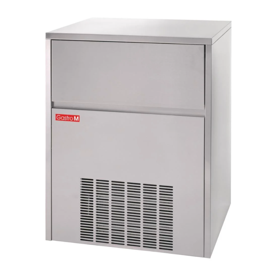 Eiswürfelmaschine | Edelstahl | 80 kg/24 Std. Leistung | 230V | 88 x 71 x 58 cm