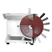 Presse à hamburger | acier inoxydable | Compatible avec le hachoir FW200